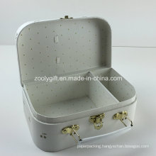 Golden Cherry Printed Cosmetics Packaging Suitcase Gift Paper Boxes with Dividers